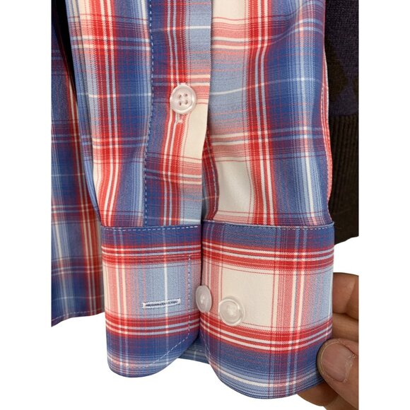 Lot Of Two Mens Medium Plaid Button-Up Shirt & Argyle Sweater 8878 - Picture 7 of 15